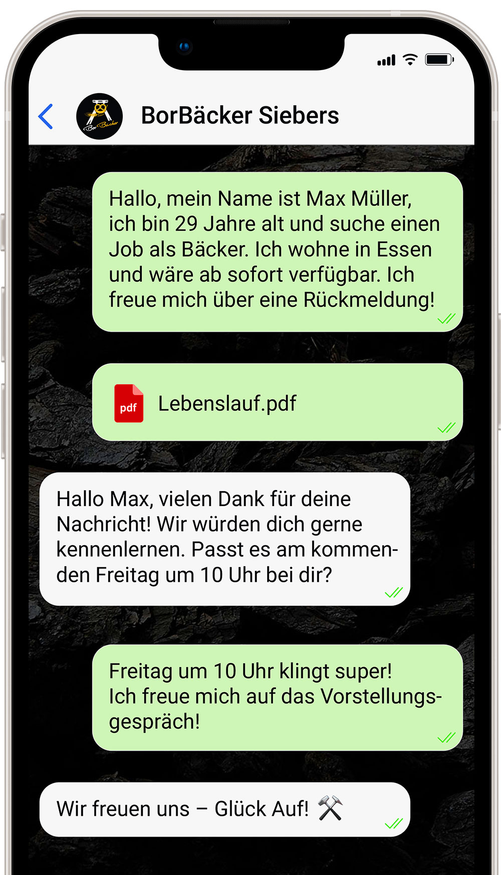 Karriere Via WhatsApp bewerben