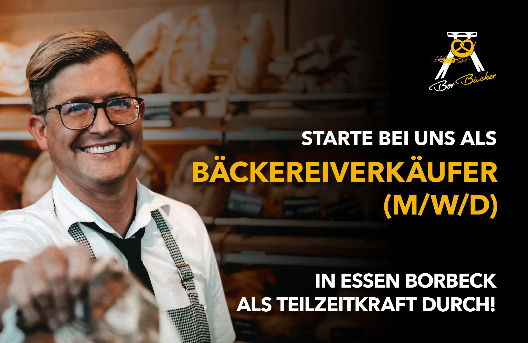 Stellenangebot Bäckereiverkäufer Fachgeschäfte Essen Borbeck Teilzeit 120 Stunden